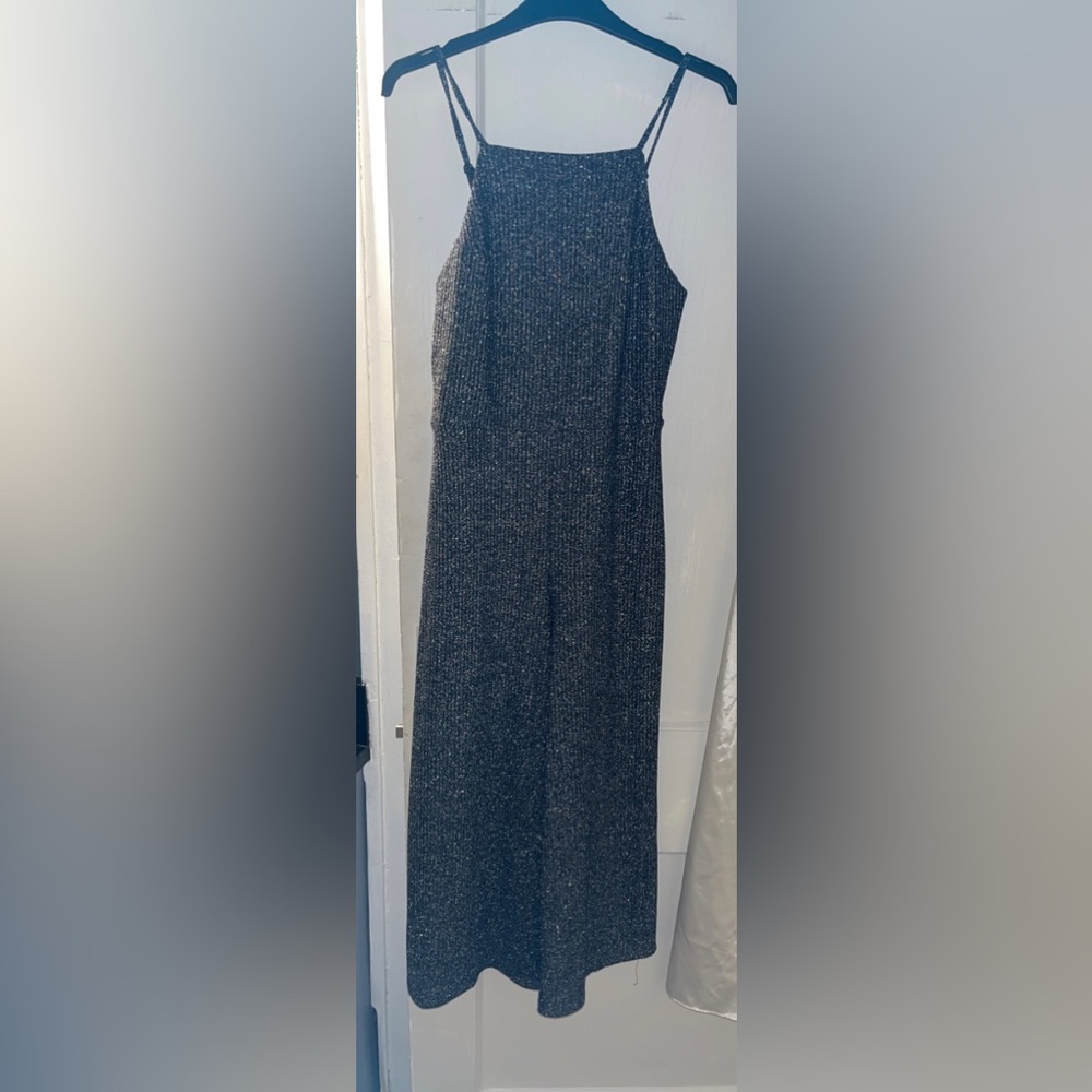 Sparkly capri length jumpsuit